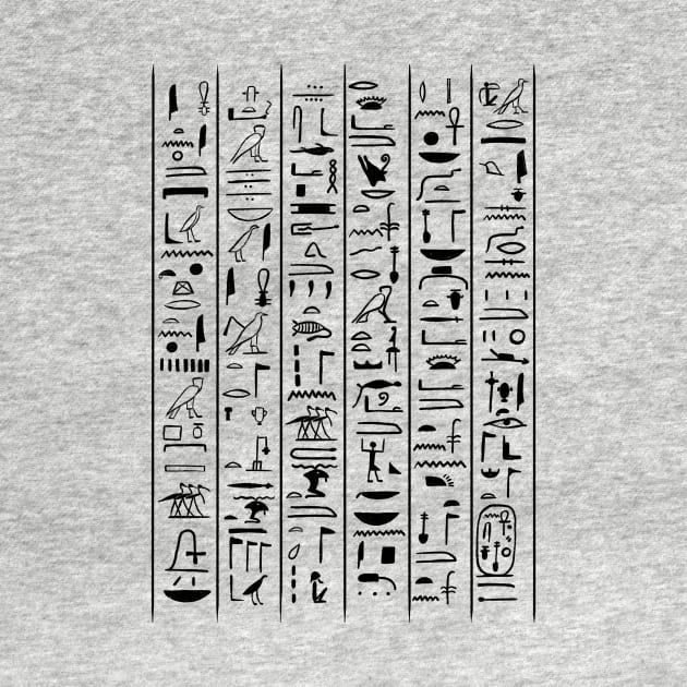 Hieroglyphic Letters Ancient Egypt Pharaohs Egyptology Gift by basselelkadi